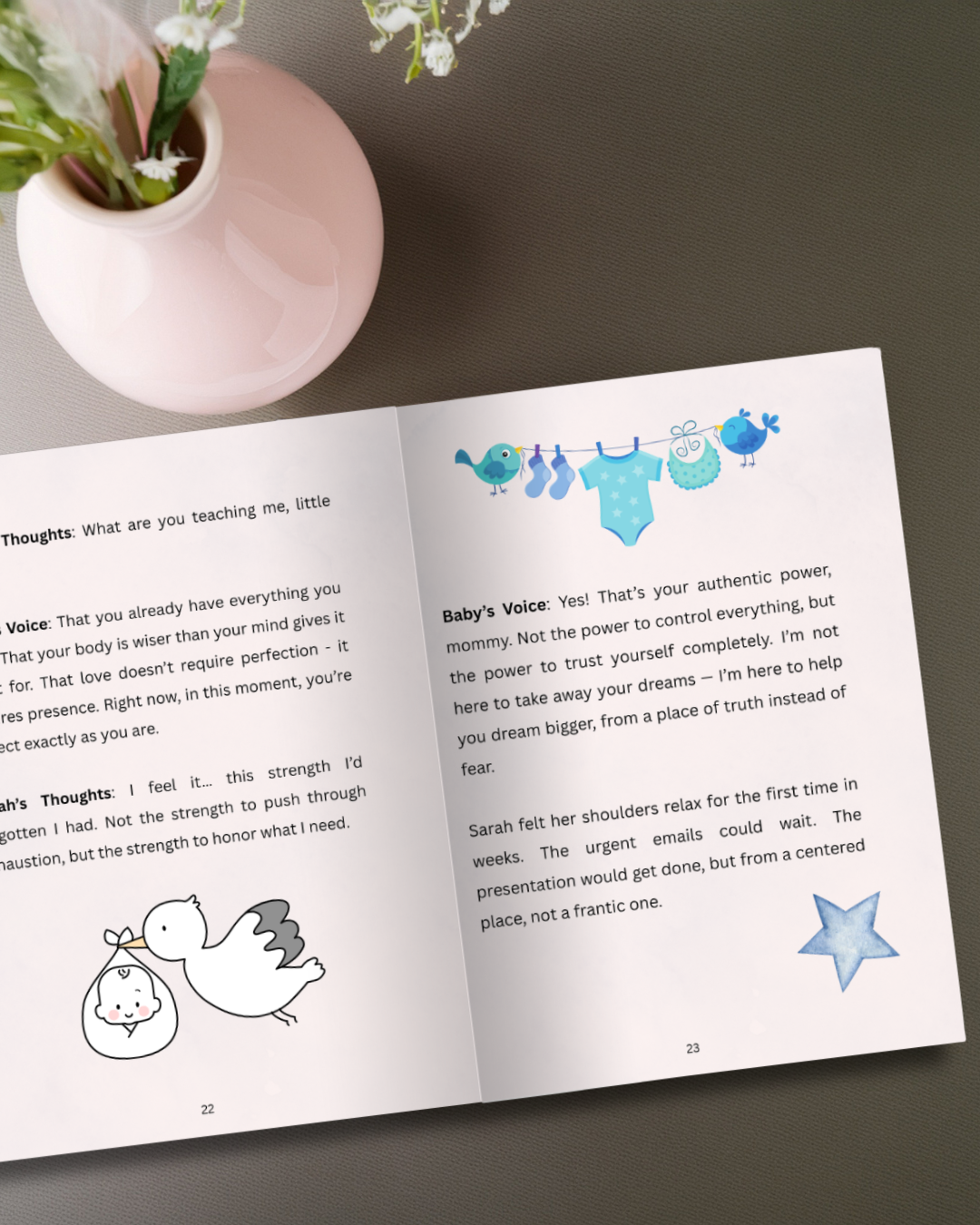 Story inner pages, spread two